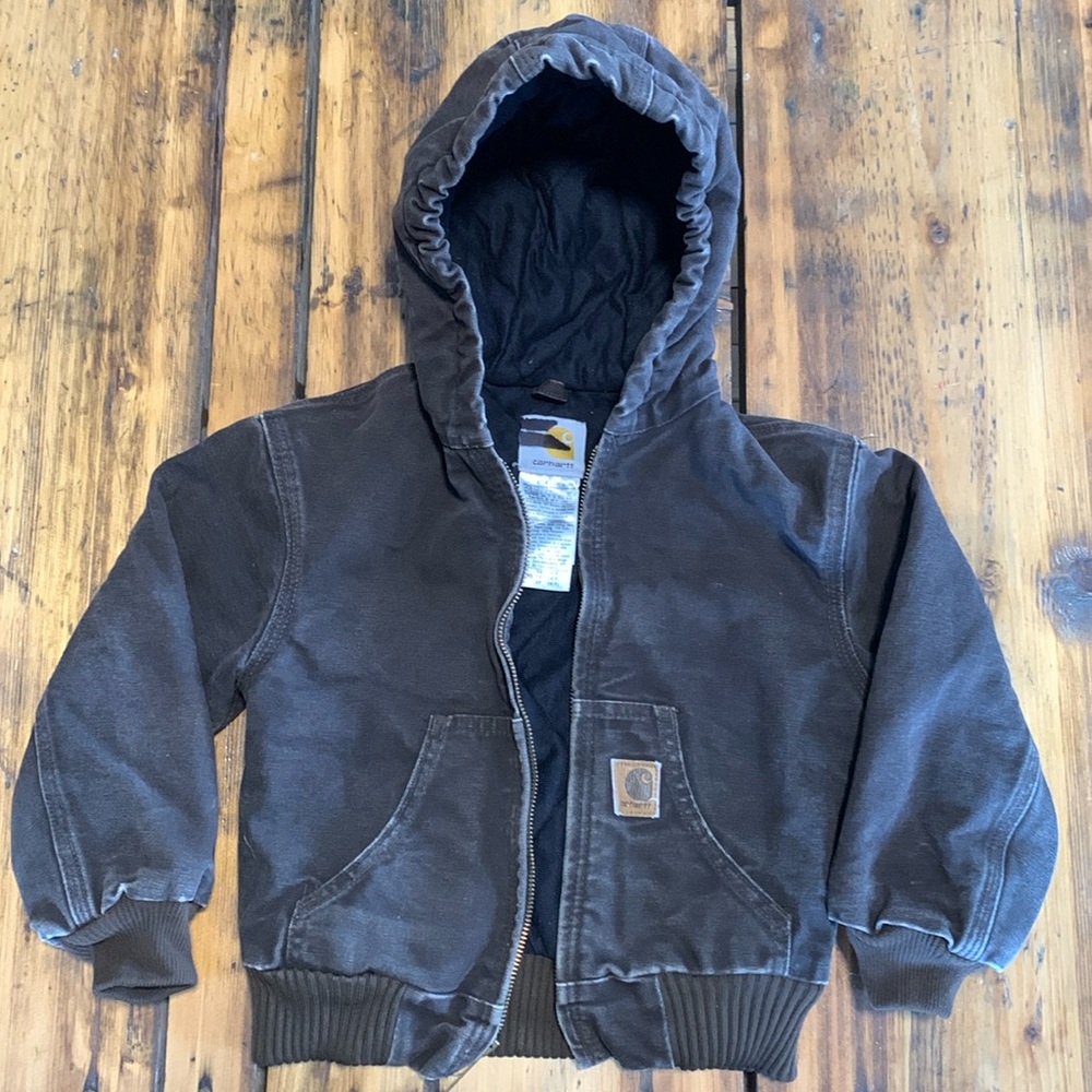 Carhartt hooded barn jacket kids 4-6